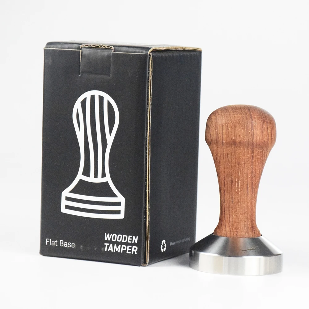 Пресс-молоток для кофе с деревянной ручкой 58 мм