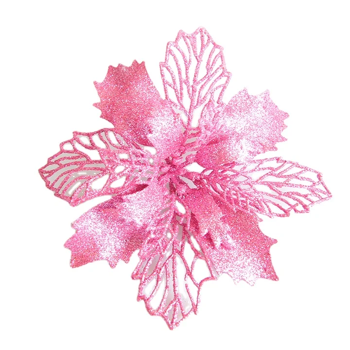 Christmas day celebration bubble glitter ball plastic flower Christmas tree ornament