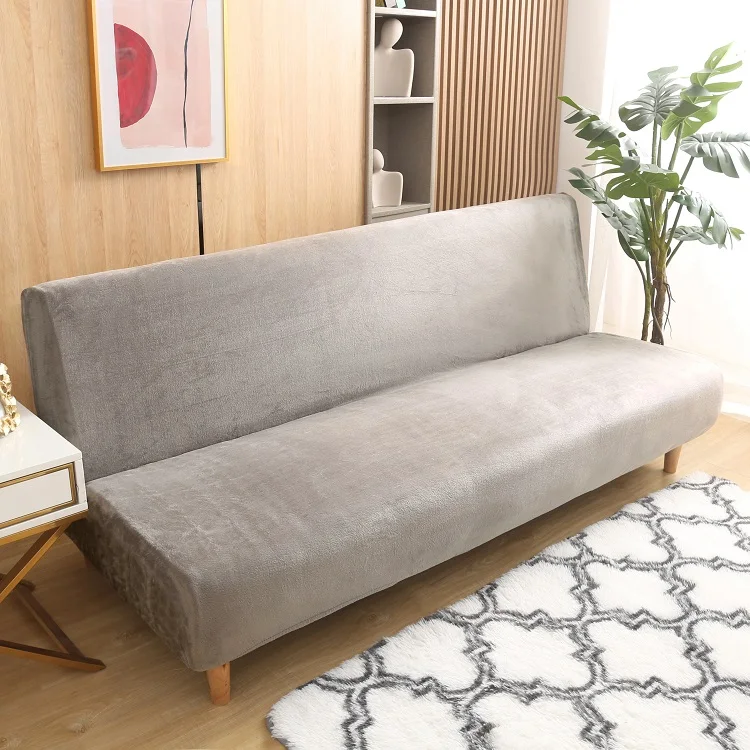 Бархатный Чехол для дивана Futon чехол без подлокотников защитное покрытие мебели