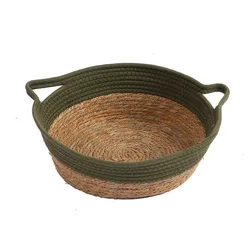Pu Grass Rattan Cat Litter Net Red Straw Dog Litter Cat Scratching Board Litter Bed House Pet Cat Nest
