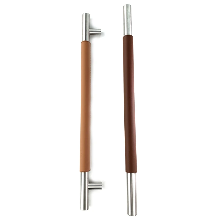 Custom Luxury Leather Door Pull Handles 61019P