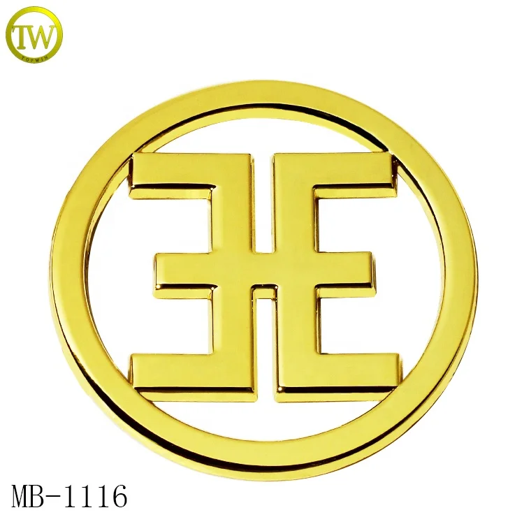 Custom purse metal parts designer handbag decorative plate logos rectangle shape metal name label emblems for hats