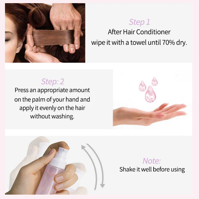 Luxurious Shea Oil No Animal Tested Leaves Hair Soft and Smooth Parabens Free Shiny Gloss Heat Protector Hair Restore Oil