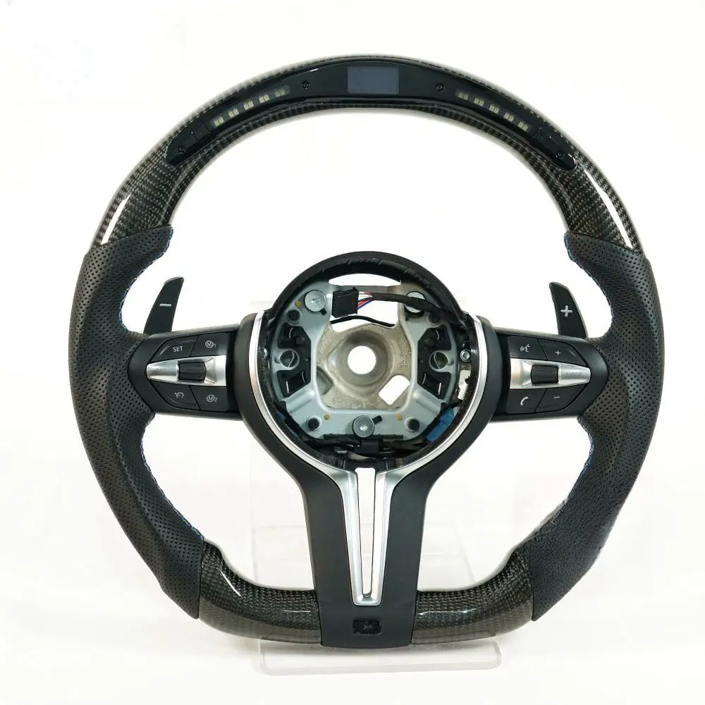 Best Custom Carbon Fiber M Sport Steering Wheel For Bmw F30 Steering Wheel F10 F30 E60 E90 G30 E46 E92 LED