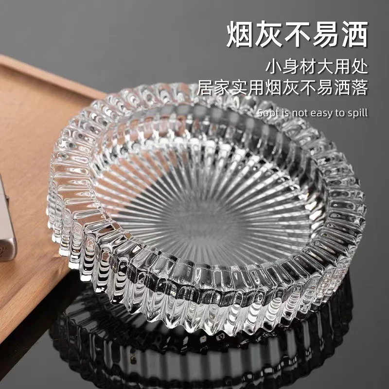 Fancy Personalized Custom Printed Logo New Style Glass Ashtray