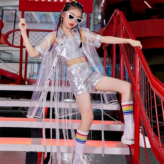 
SE1621 Children Sequin Dance Costumes Girls Latin Dance Dress Kids Ballroom Dance Dresses Performance Wear 