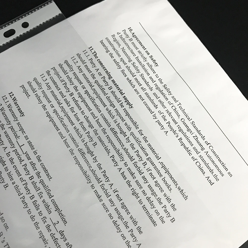Супер дизайн прозрачный пластиковый пластиковая папка протекторы листа