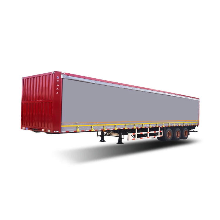 Cargo Transport Special Vehicle side curtain semi-trailer 3axle closed design van box semi trailer curtain side Automotive ST