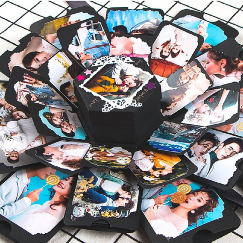 Surprise Packaging Table Gift Card Pop up Box Handmade Coated Paper Gift & Craft Air / Sea / Express Explosion Box Embossing