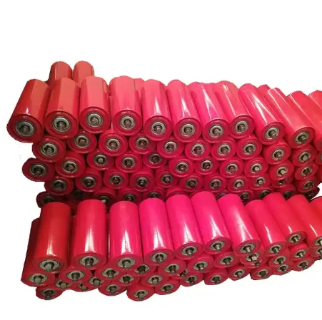 China wholesale customized rubber mining belt conveyor roller idler for building material