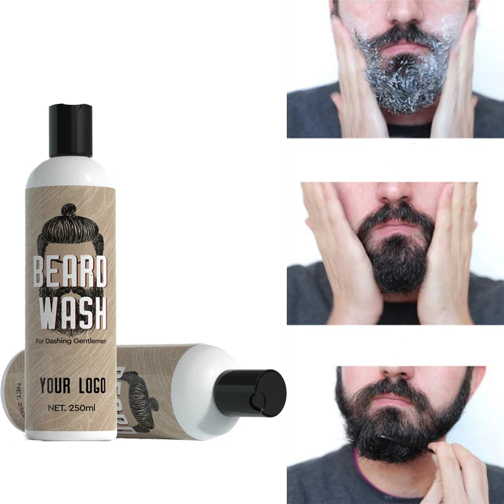 New Design China Factory Wholesale Simple Beard Kit Wash Shampoo Conditioner Oil Cream For Men Beard Care Grooming Kit