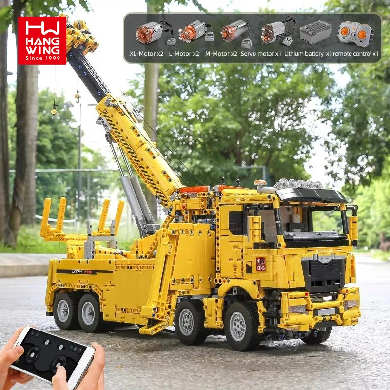 HW High Industry Machine Truck Road Rescue Vehicle Toy Sets To Build And Display Model Building Bricks 4883pcs