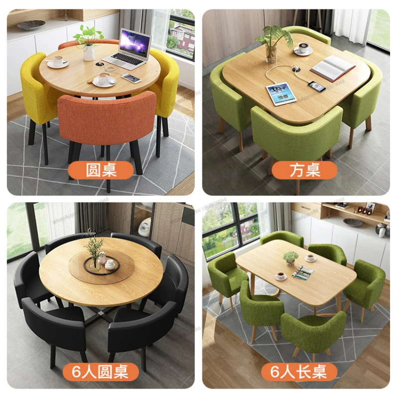 Conference long table, simple office Negotiate reception and reception consultation in the office and rest area. Xiaoyuan has a