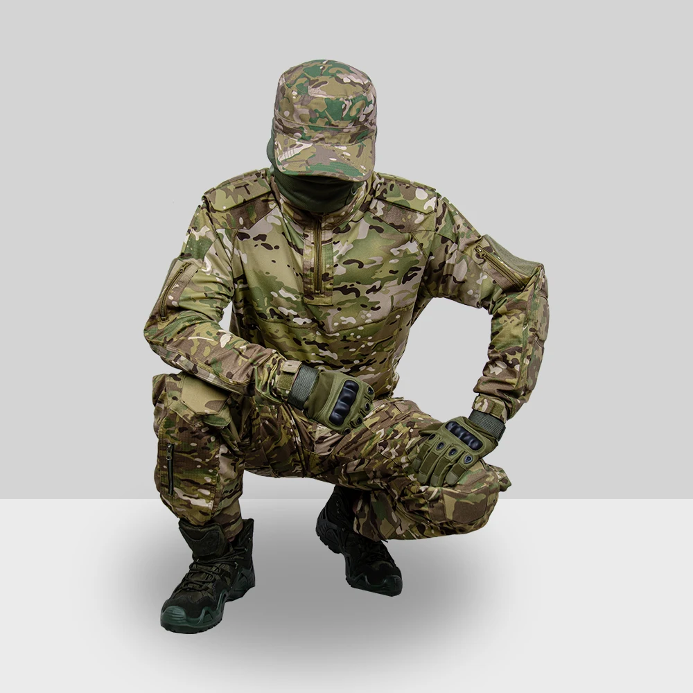 Hiking Camping Uniform Camouflage Training Men Clothing Special Forces Training Male Suit