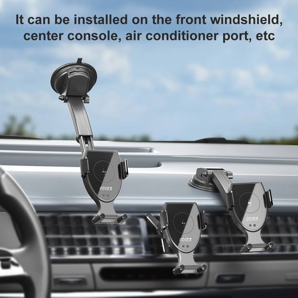 Touch switch wireless car charger wireless phone charger car wireless phone charger with car mount