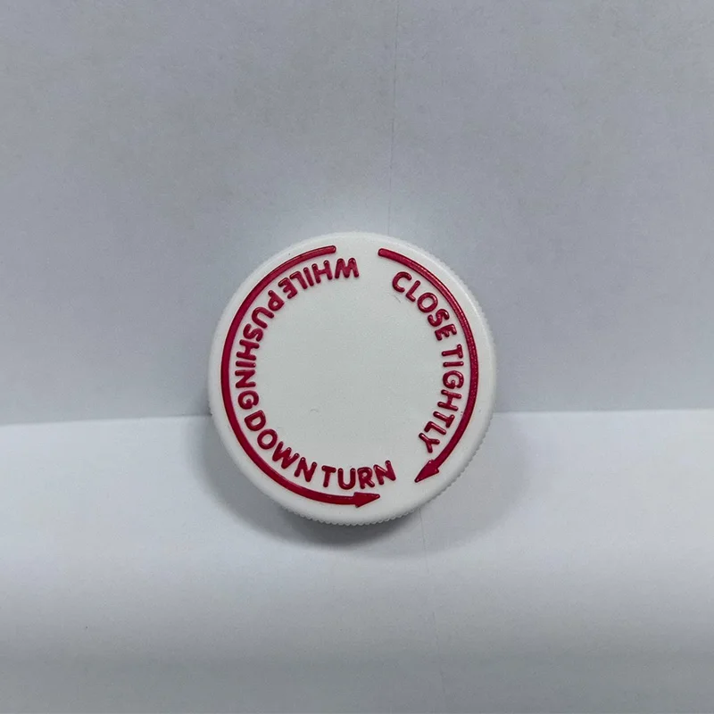 28/400 колпачок для бутылки Wockhardt с красными надписями индивидуальный код Qr 473 мл Круглый Янтарный Сироп от кашля пластиковая