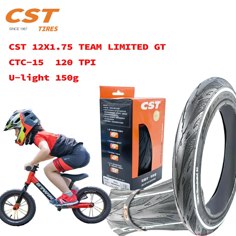 High quality C S  T 12 inch scooter tires   C S T iron kid plus CTC-02H 12x1.75 tires Straight and curved inner tubes