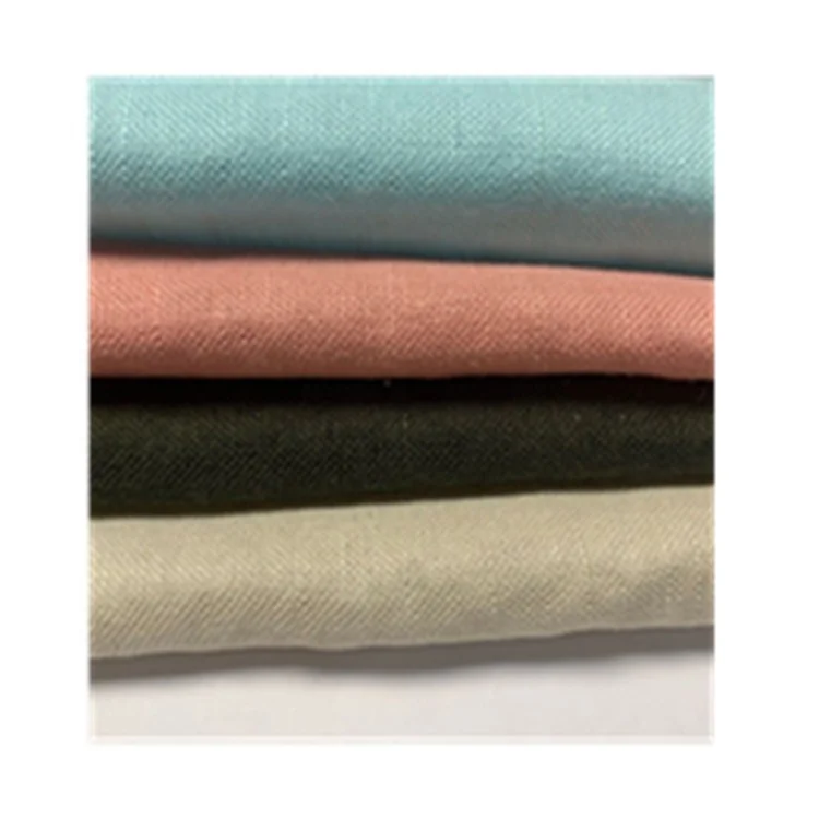 High quality the most popular haze green suit linen fabric in 2020