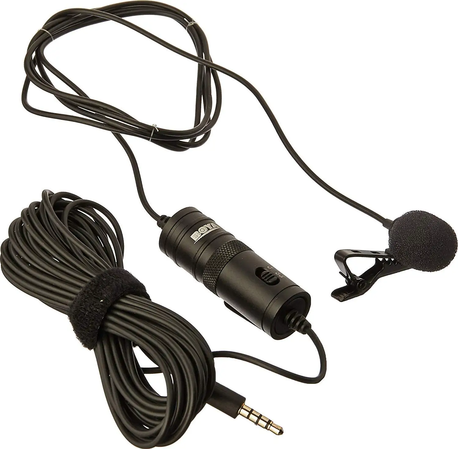 Factory  Bo ya- Professional Microphone BY-M1 6M Lavalier Stereo Audio Recorder Interview Collar Clip Microphone Bo ya BY-M1