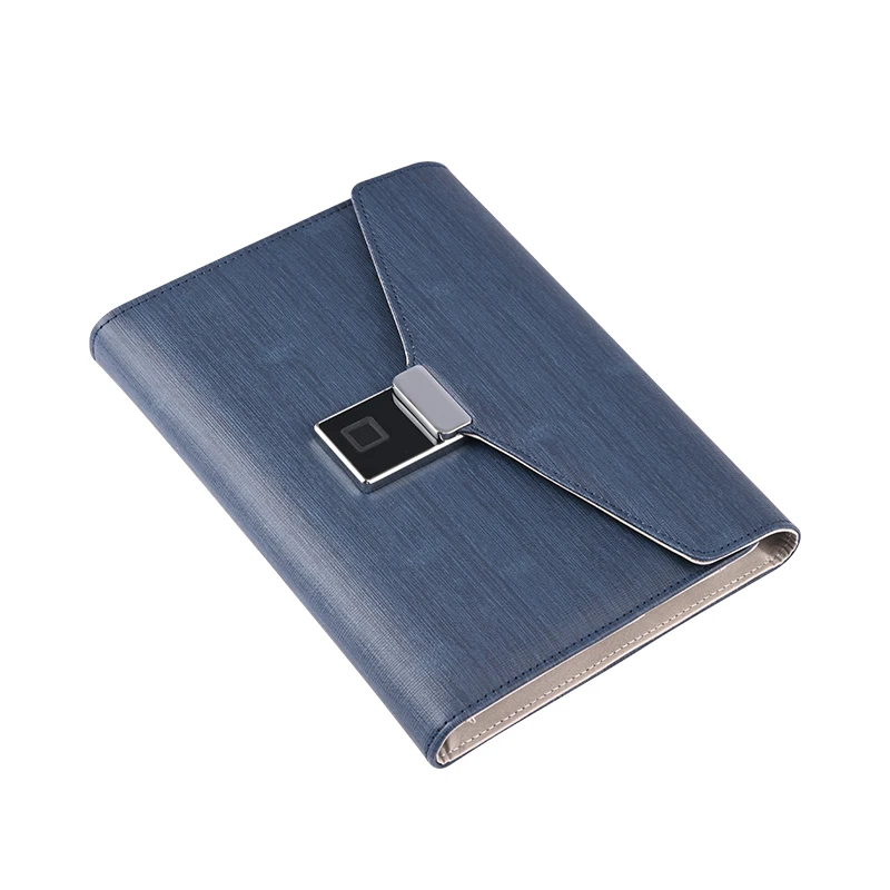 Trifold Notebook with Fingerprint Lock and USB Flash Drive