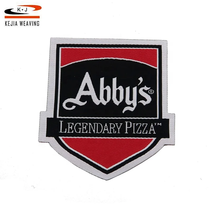 Factory  High Ranking OEM Custom Designs Woven Patch Peach for Sublimation