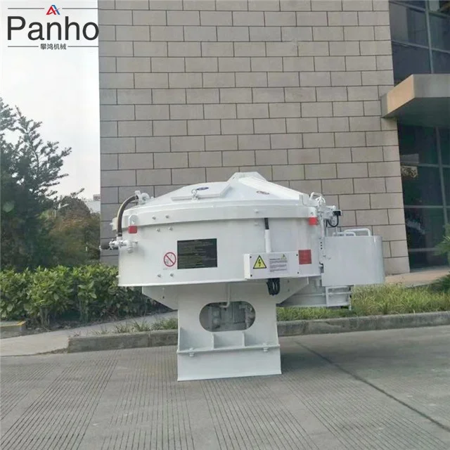 High efficiency 375L/600KGS pan type Teka concrete mixer electric for ready-made concrete and precast concrete