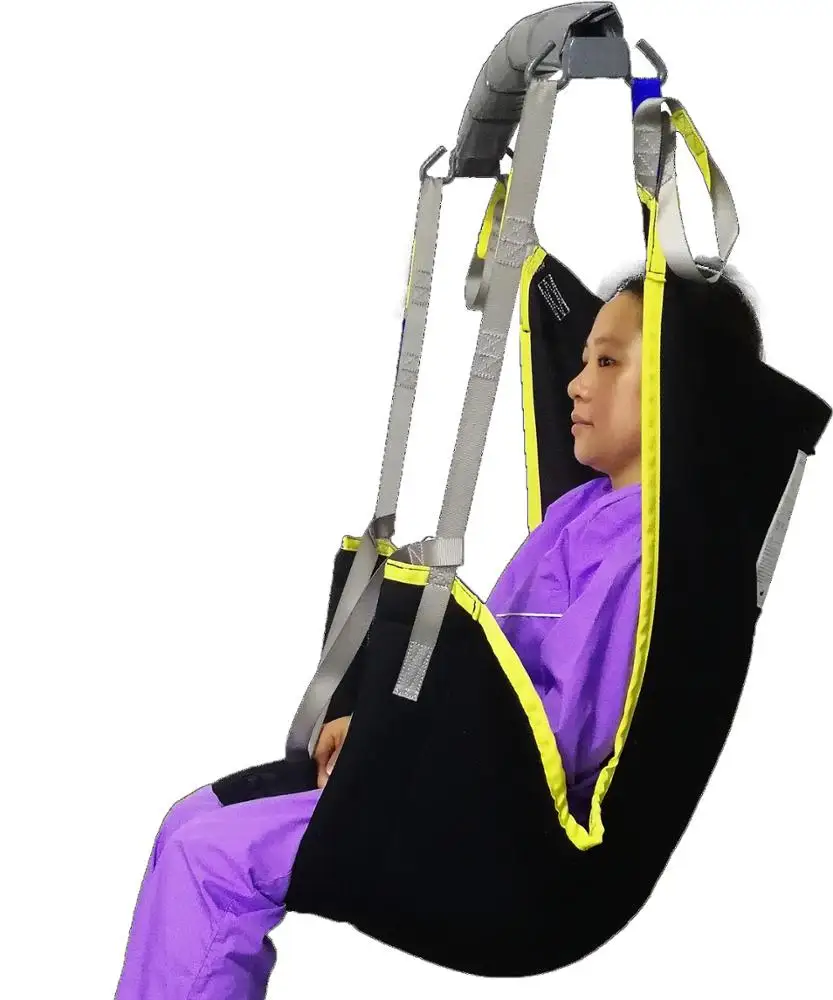 
ISO13485 accredited manufacturer patient elder disabled soft transfer long sit hammock sling for lifting and repositioning 