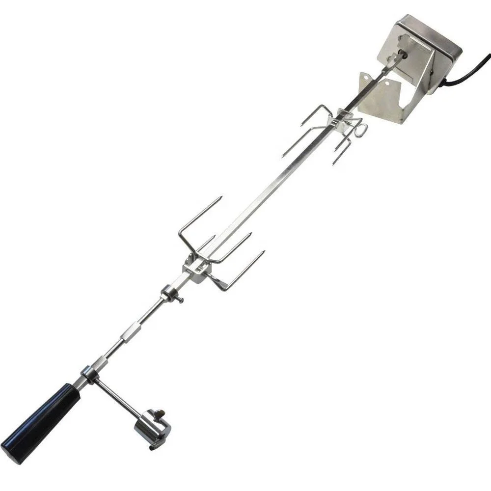 Wholesale BBQ Tool Skewer Set Spit Rotisserie Kit For Gas Grills Charcoal Grill Ring Rotisserie Kit