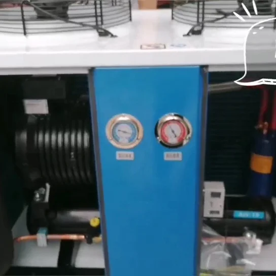 Factory U Type Top Discharge Air Cooled  Condensing Unit  High Quality Box Type Refrigeration Unit With Semi Hermetic Compressor