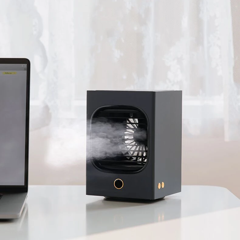 
Type C rechargeable small water air instant cooling spray fan for cooling summer 