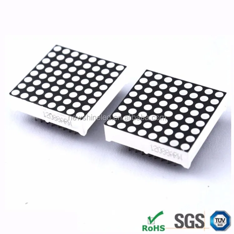Source factory 8x8 red led matrix 8x8 led dot Matrix display 32x32mm dot matrix rgb led screen display outdoor advertising
