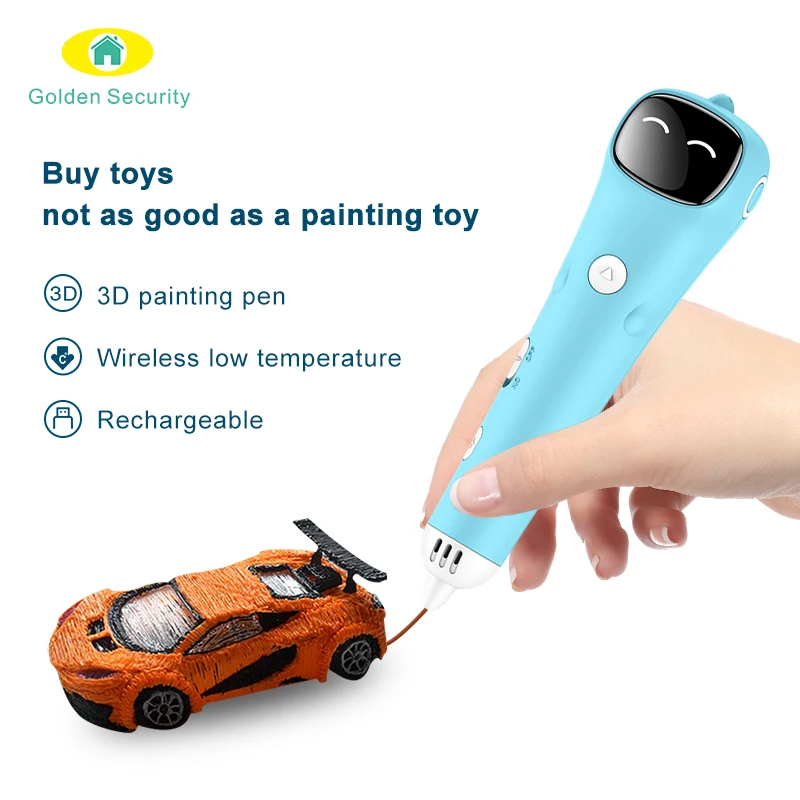 New style design Graffiti 3D Drawing Pen light Digital Printing for kids