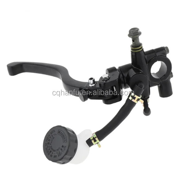 Motorcycle Upper Brake Clutch Master Left Cylinder CNC Reservoir Hydraulic Pump Lever Straight Push Pump