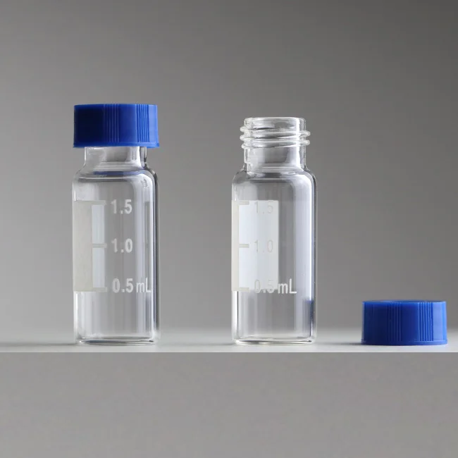 1.5ml 2ml Clear Test Vials HPLC Free Sample Glass bottle