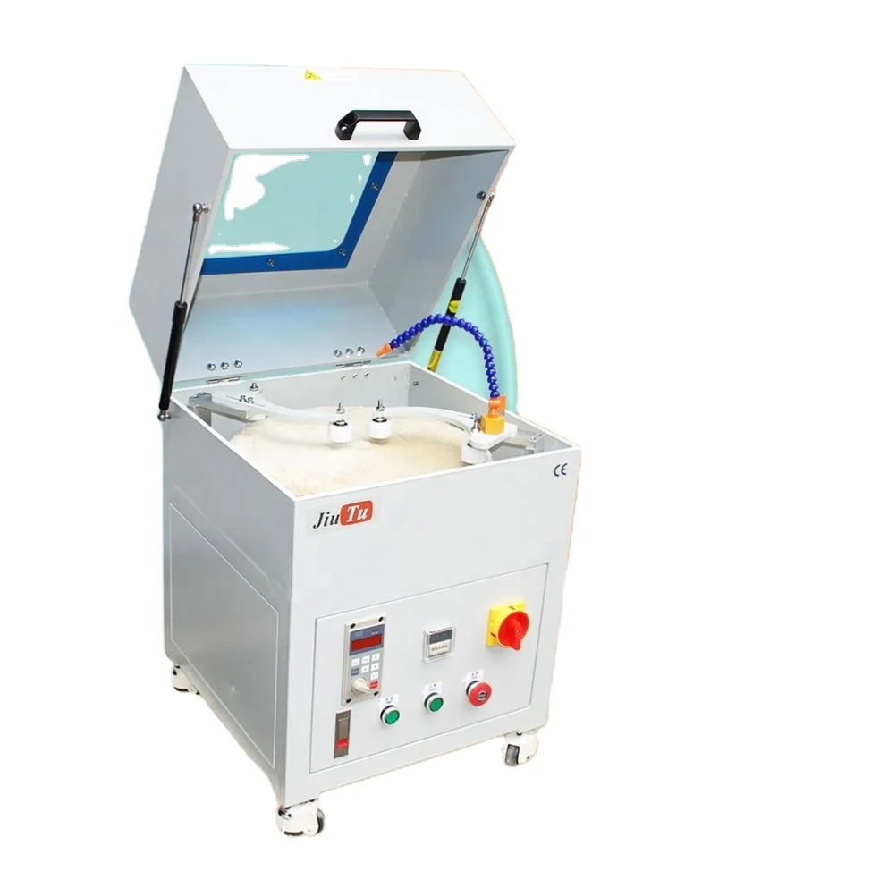 Daul Polishing Head Mobile Phone Glass Polishing Machine LCD Display Scratches Grinding Machine