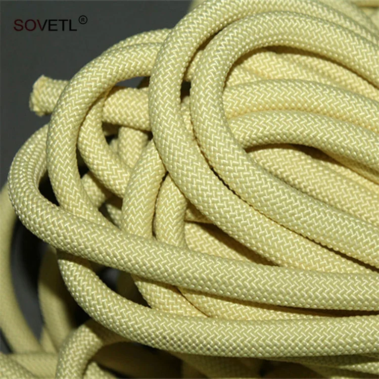 Custom Aramid Rope Fire Retardant Fireproof Flame Retardant cord Safety Thick Cord Braided Aramid Rope for industry safe