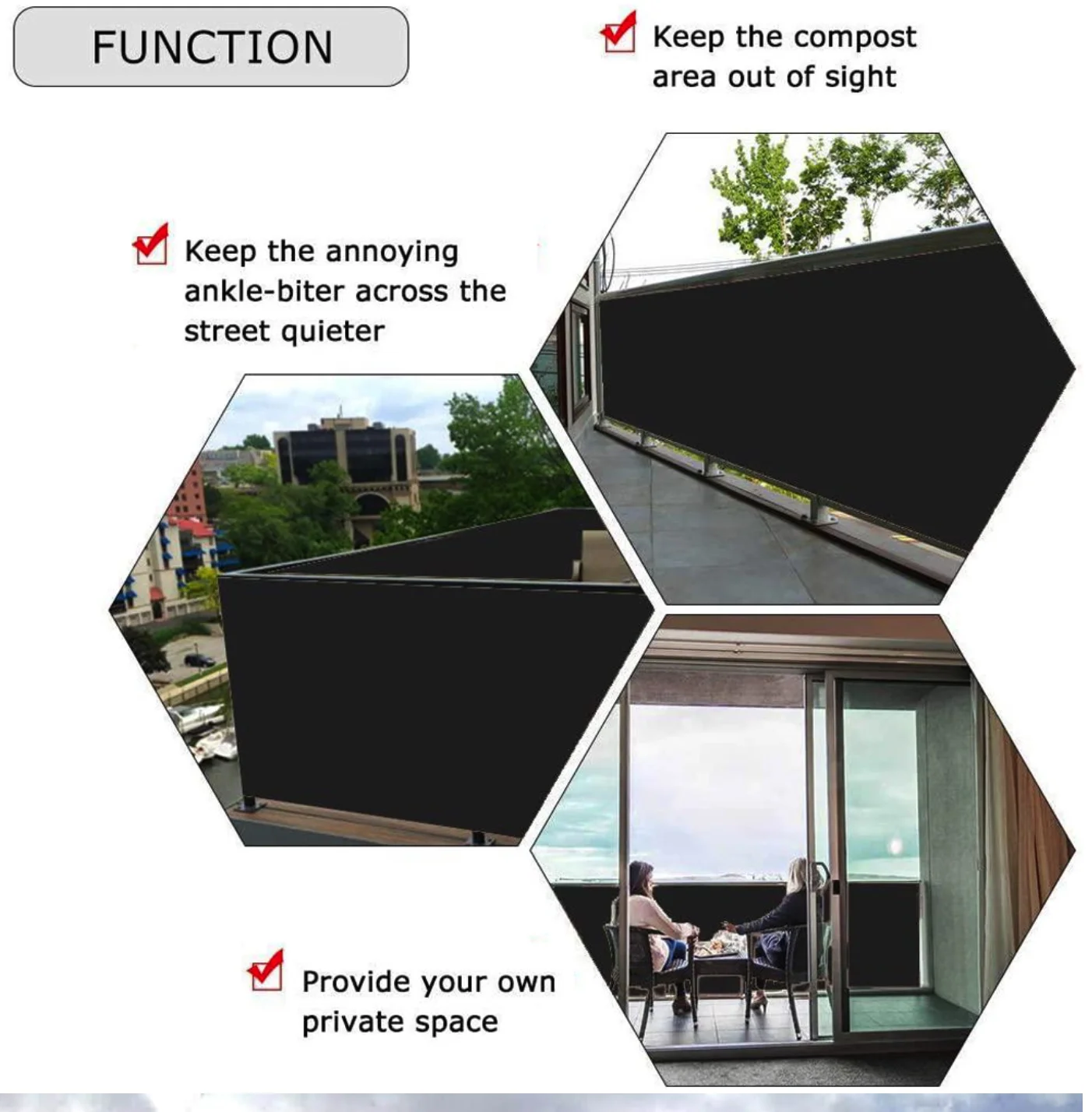 Laser cut black privacy fence privacy screen windscreen pvc screen fence privacy