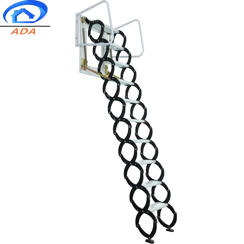 Manual Operated Home Space Saving Removable Outdoor Retractable Ladder