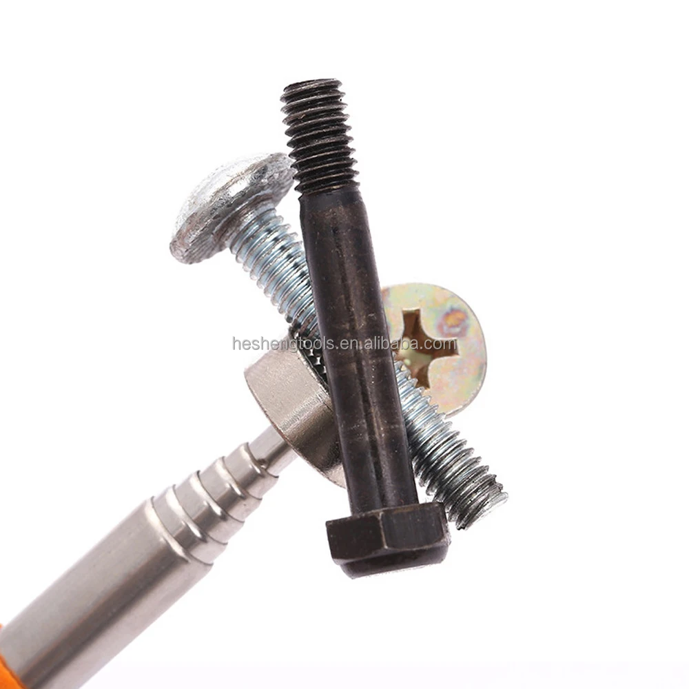 1 шт. 2/5/8 фунтов оранжево-красная ручка магнитный звукосниматель из нержавеющей стали антенна выдвижной всасывающий железный стержень Сильный