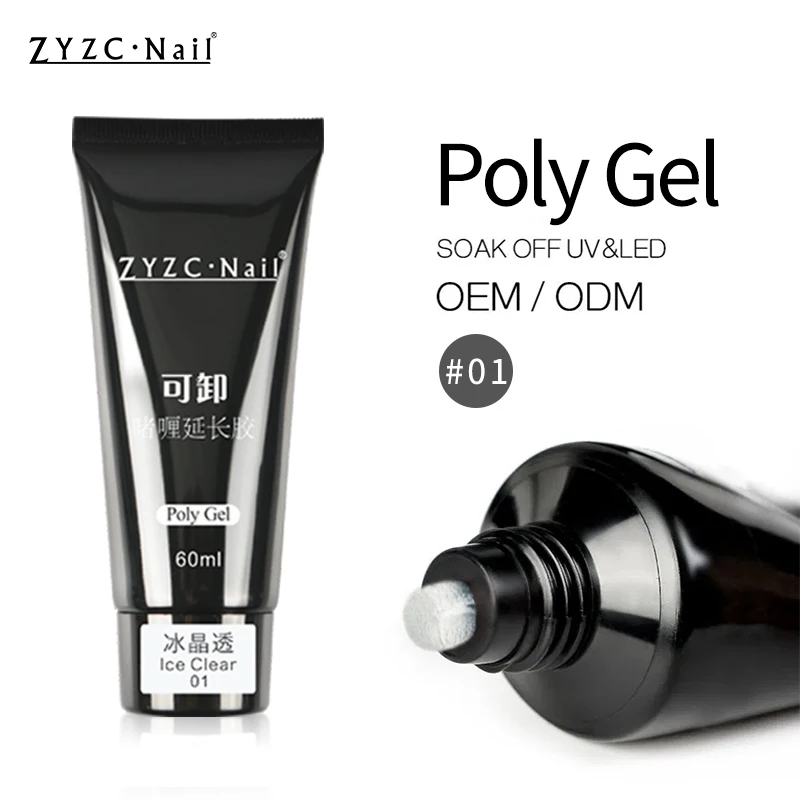 Nail Gel Semi Permanent Acrylic Extension Crystal Nail Art Fast Builder Hybrid Varnish UV Poly Nail Polish