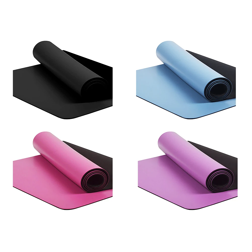 Yugland Custom Fitness Eco-friendly Position Line 4mm Rubber PU Yoga Mat