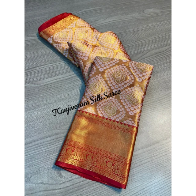 Ethnic Clothing Premium Quality Kanjiveram Soft Silk Jacquard Work Saree Blouse Women Fashion Manufacturer For Sale At Low rate