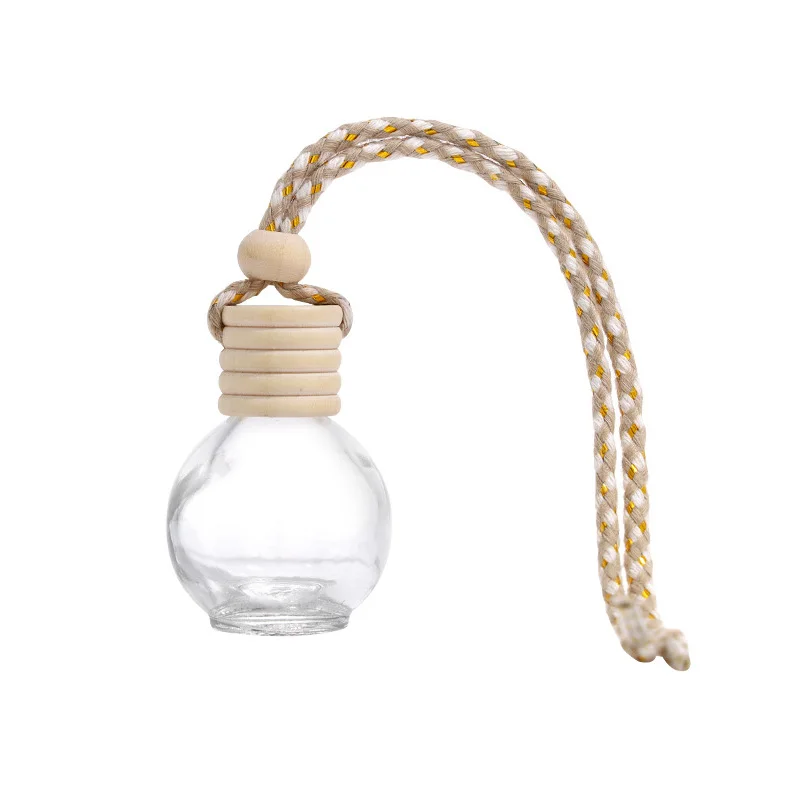 Supplier Wholesale New Empty Square Round Cylindrical Diffuser Bottle Car Perfume Bottle With Lanyard