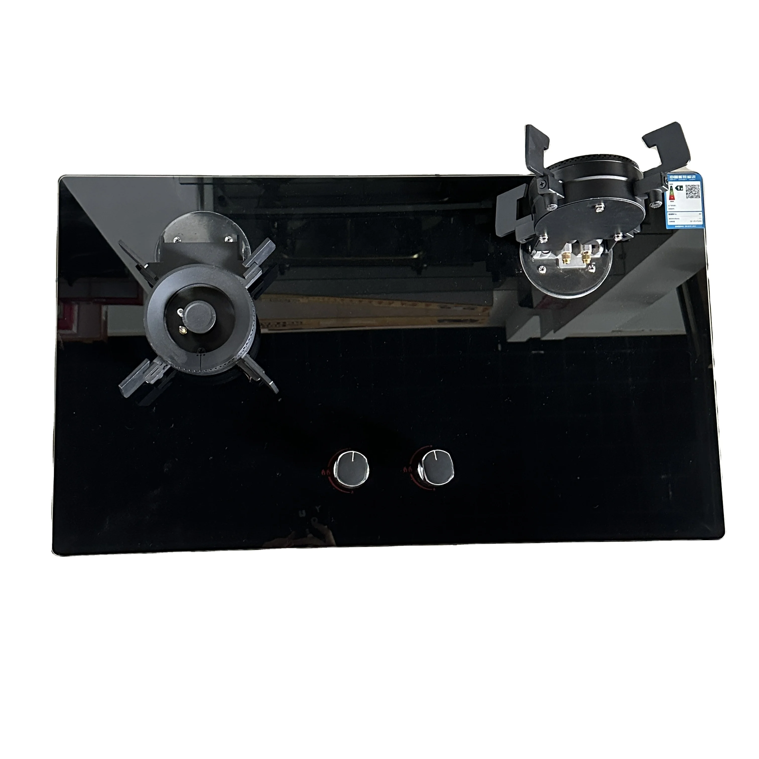 The most popular built-in gas cooker high-quality toughened glass top gas cooker 2 burner gas cooker