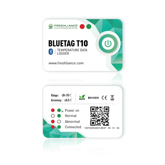 BlueTag T10 Real Time Data Logger Recorder Bluetooth Wireless Temperature And Humidity Sensor