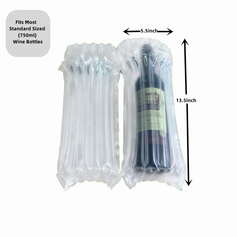 Air column bag for wine bottle inflatable air column  for glasses bottle