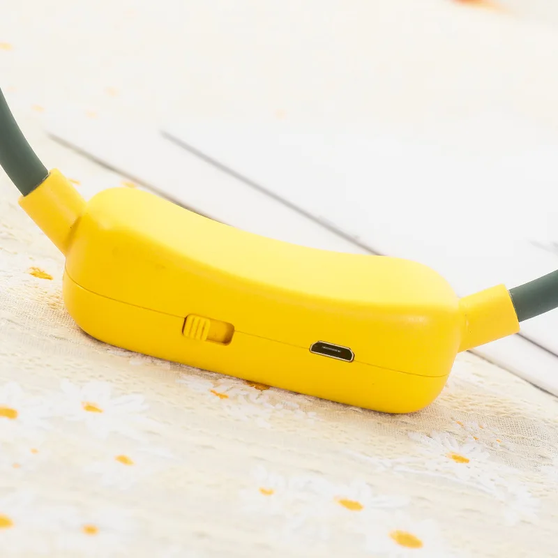 Neck Fan with Dual Wind Head and 2 Speed Adjustable sport outdoor neck fan air conditioner  mini portable usb rechargeable fan