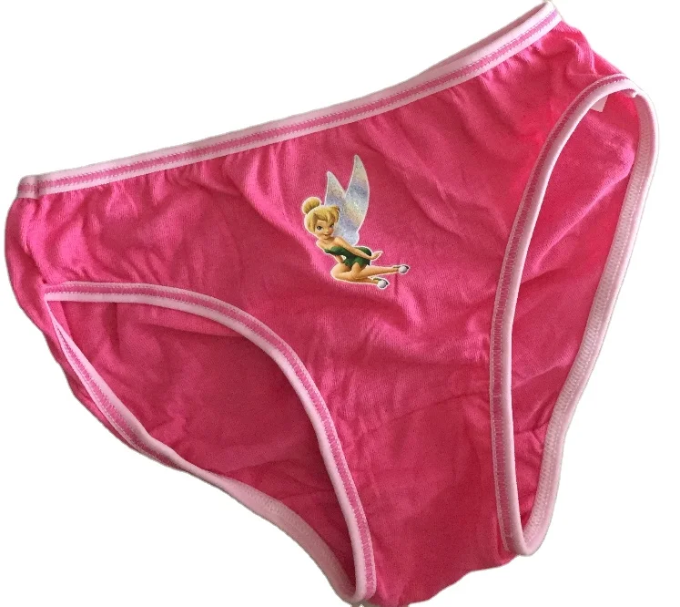 Random Stock Good Quality Hot Sale Lovely Cotton Girl Cheap underwear (6PCS Mix Color Mix Design In A Bag)