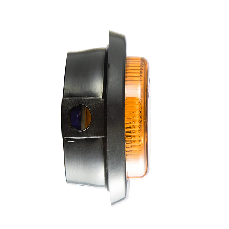 
2020 Truck parts accessories 3 Amber diodes 2.5inch round LED side marker lamps lights 