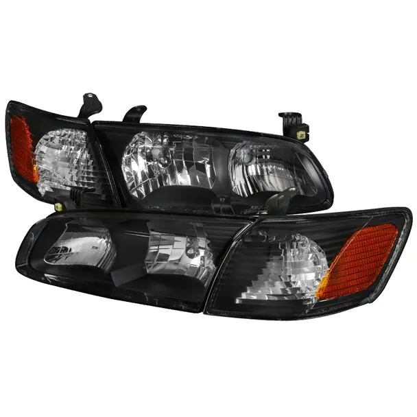  Налобный фонарь для Toyota Camry 2000 2001 налобный + сигнальная лампа черная рамка американская версия Автомобильные